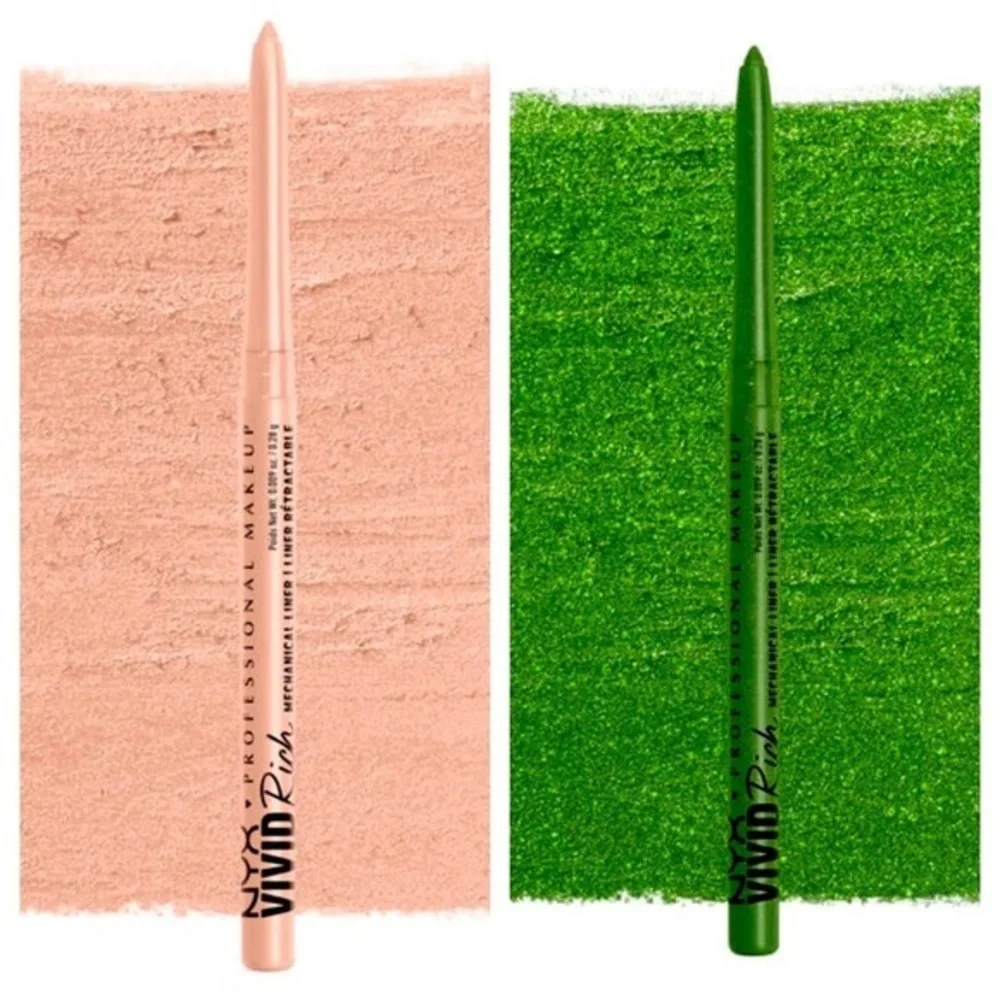 NYX Vivid Rich Mechanical Pencil Quartz Queen- It’s Giving Jade (Bundle of two)